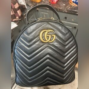 Gucci black marmont backpack